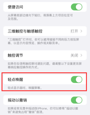 徐汇苹果授权维修站分享iPhone轻点无法唤醒怎么办 