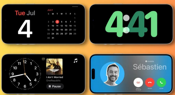 徐汇苹果手机维修分享iOS17横屏充电待机显示有什么好处 