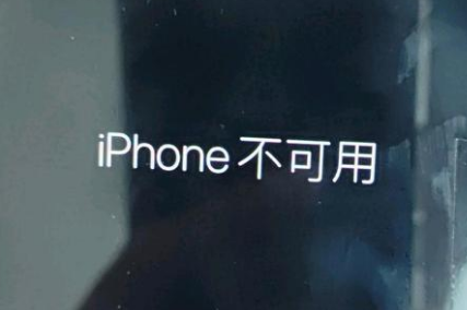 徐汇苹果服务网点分享锁屏界面显示“iPhone 不可用”如何解决 